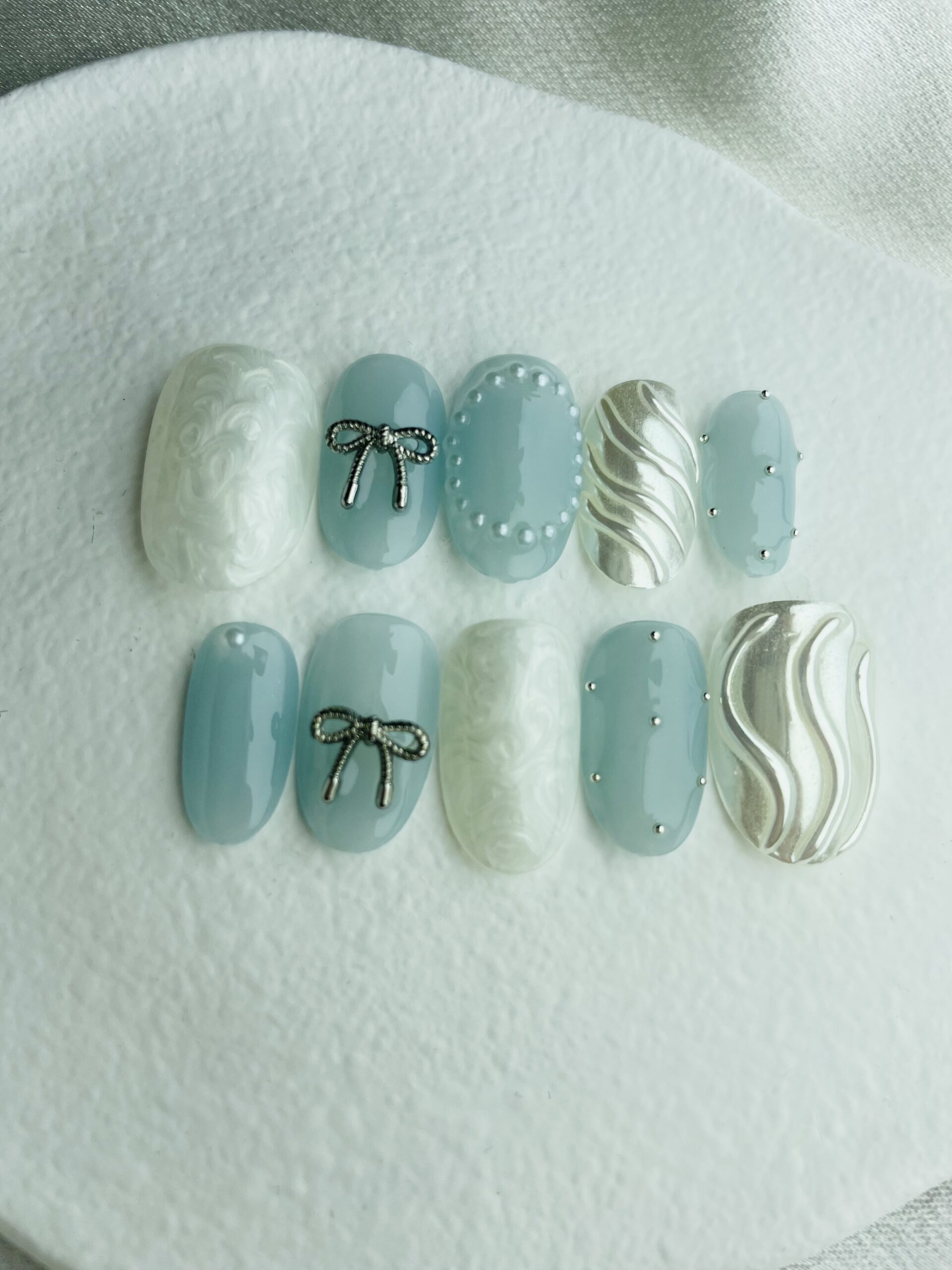 Blue Cute bow - Image 3